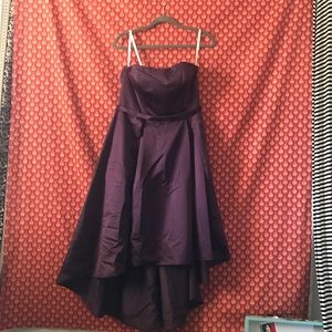 Deep purple Davids Bridal brides maid dress